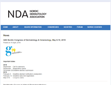 Tablet Screenshot of nordicdermatology.com